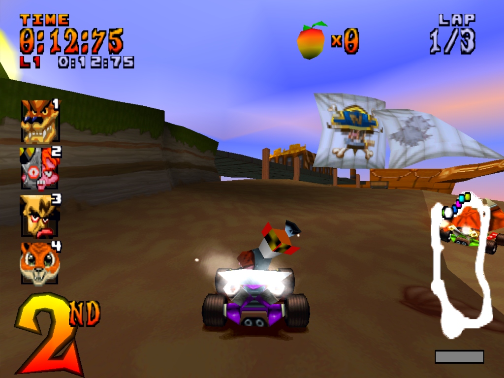 CTR - Crash Team Racing Sony PlayStation One ISO / PSX ROM ISO